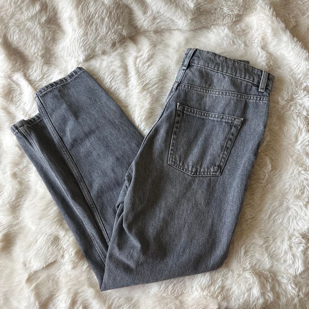 Topshop Women's Grey and Blue Jeans